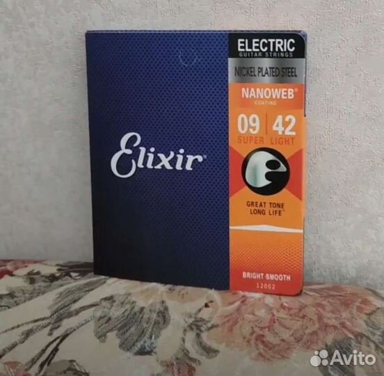 Струны Elixir 09-42 nanoweb для электро гитары