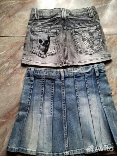 Юбки джинсовые дет
