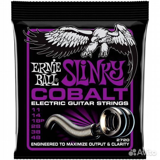 Струны для электрогитары Ernie Ball 2720 Cobalt Po