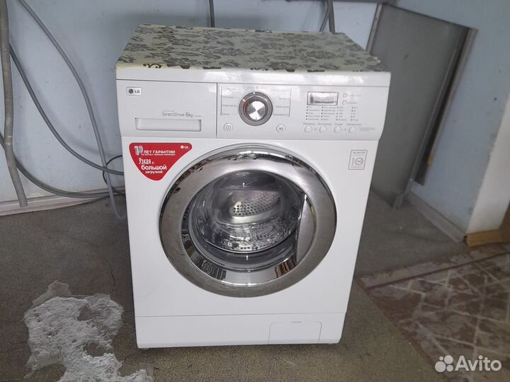 LG Direct Drive 6кг глубина 45см Гарантия 1месяц