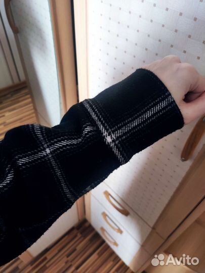 Пальто рубашка Monki в клетку