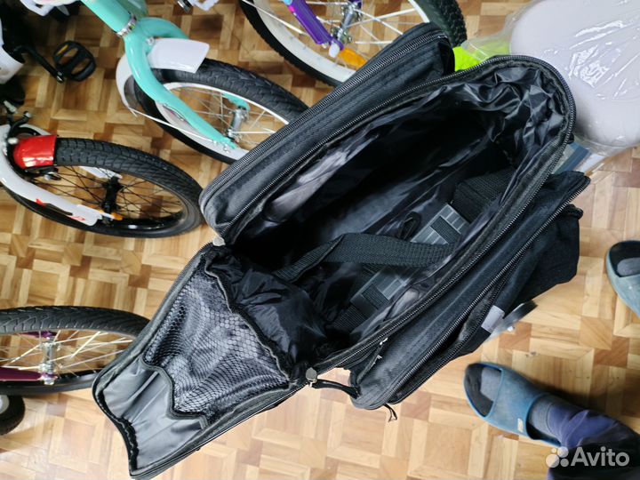 Сумка на багажник велосипеда с дождевиком