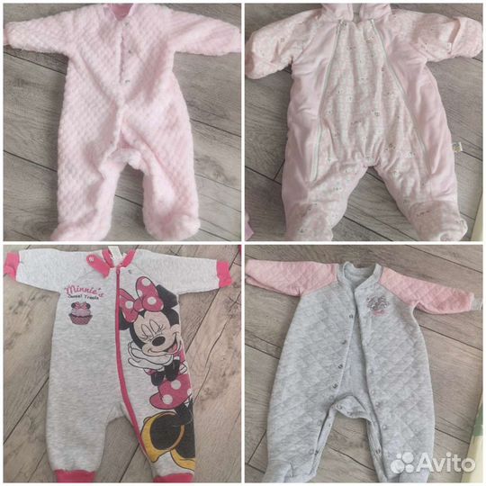 Комбинезоны для девочки р-р 56-62