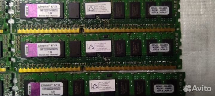 Серверная память Kingston KVR1333D3S4R9S/2G 6шт
