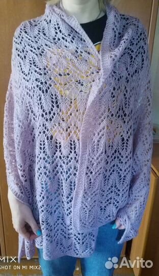 Палантин вязаный
