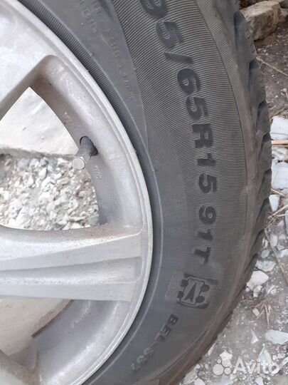 4 диска с зимней резиной r15