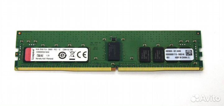 Серверная память DDR4 16GB Kingston REG ECC