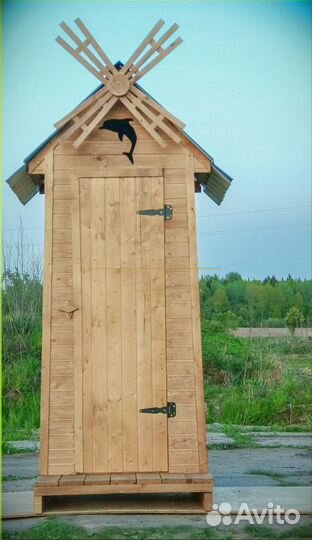 Дачный туалет деревянный П424