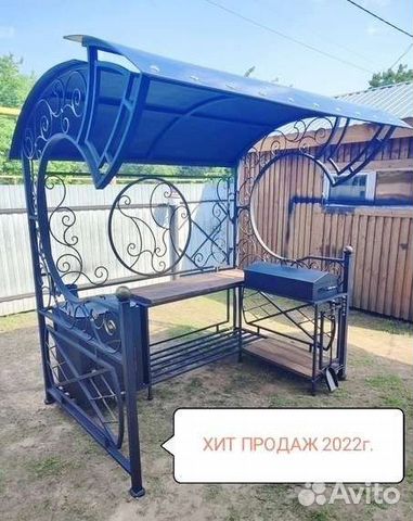 Мангал с печью под казан