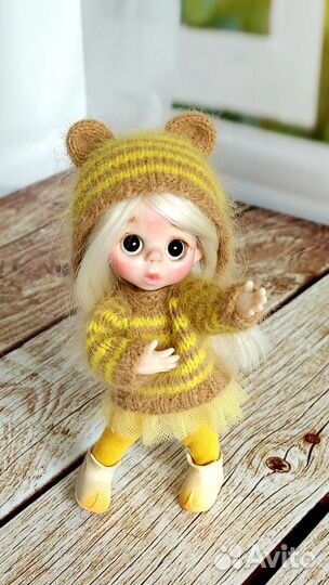 Кукла ручной работы, шарнирная ob11, Подарок