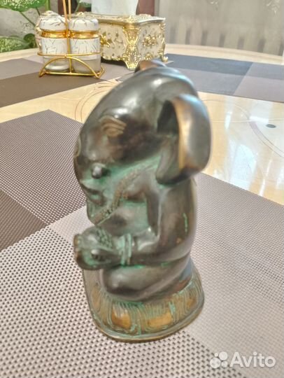 Слон Ганеша,бронзовая статуэтка