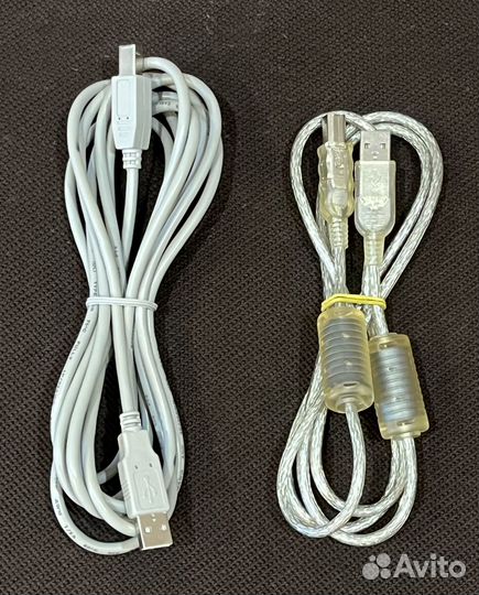 Кабель USB Type A - USB Type B - 2 штуки