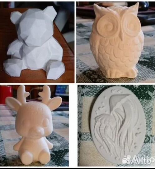 Гипсовые фигурки для раскрашивания