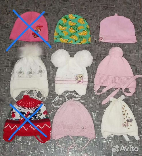 Шапочки на девочку