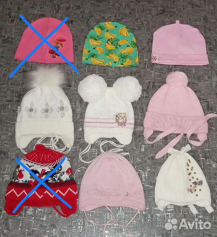 Шапочки на девочку