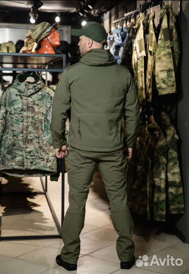 Тактический костюм на флисе цвет, Олива