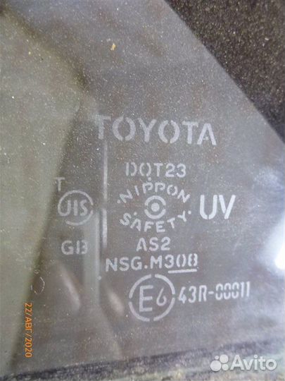 Стекло двери заднее левое Toyota Camry GSV40