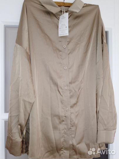 Атласная блуза