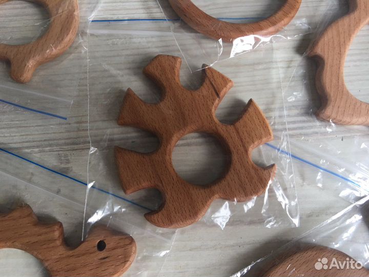 Деревянные грызунки бук ручная работа эко подарок