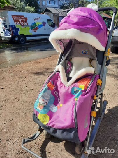 Детские санки коляска Ника 7-2