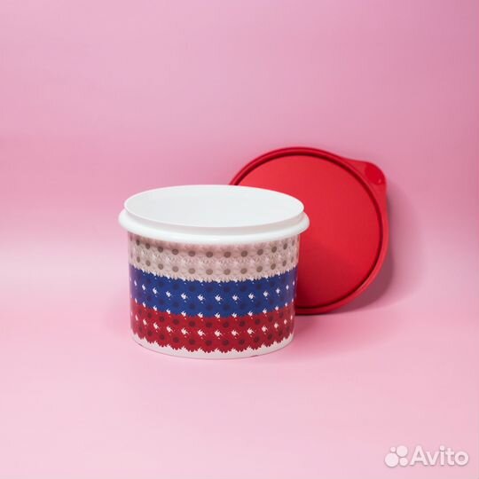 Контейнер с плотной крышкой 2,1 литра круглый