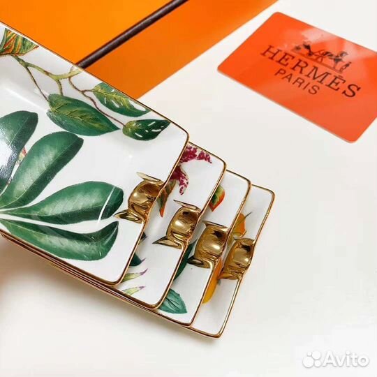 Пепельница фарфор Hermes Passifolia набор