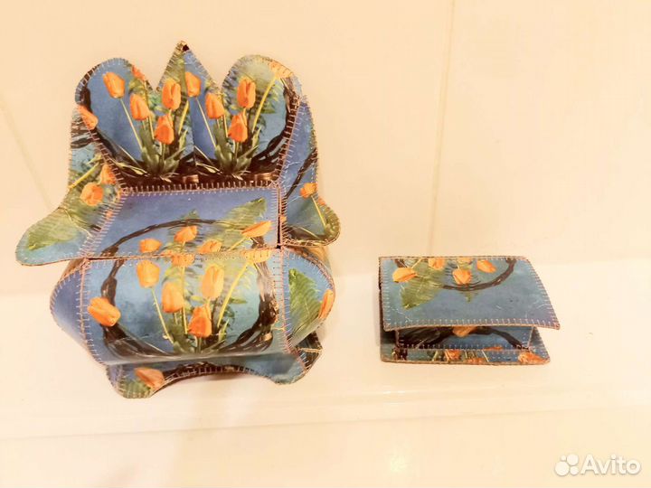 Шкатулки СССР и куколка в национальном костюме ссс