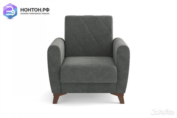 Кресло Эдвин серое