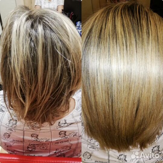 Ботокс для волос, кератиновое выпрямление, биксипл