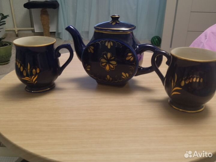 Чайный сервиз СССР синий