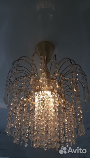 Люстра хрустальная чехословакия