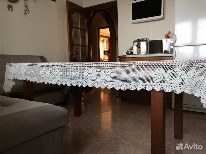 Винтажная скатерть крючком