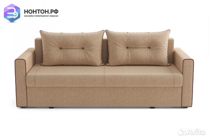 Диван еврокнижка Оригами бежевый