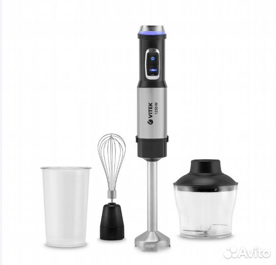 Блендер погружной vitek,1250Вт,стальной,bоsсh,новы