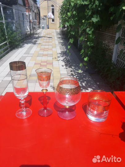 Рюмки, бокалы, стаканы с позолотой Sofia