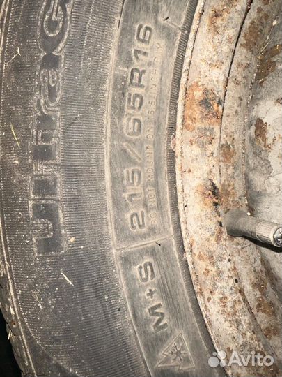 Колёса r16 с резиной Goodyear 215/65 зимние