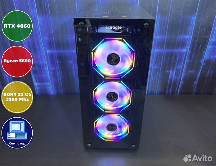 Системный блок AMD5600-RTX4060-32DDR4-DFH89146-A520