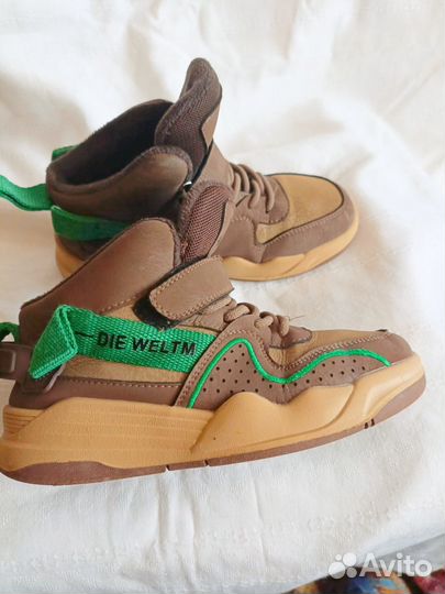 Кроссовки демисезонные на липучке р32(21)