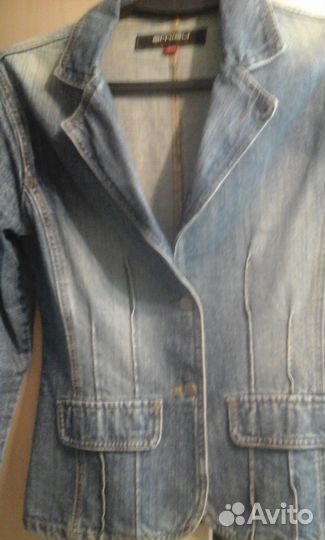 Пиджак джинсовый