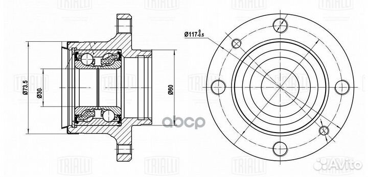Ступица для а/м Лада 2108-21099/2110-2112/1118