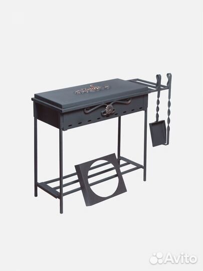 Мангал 4мм Хит с Крышкой 7в1. Комплект