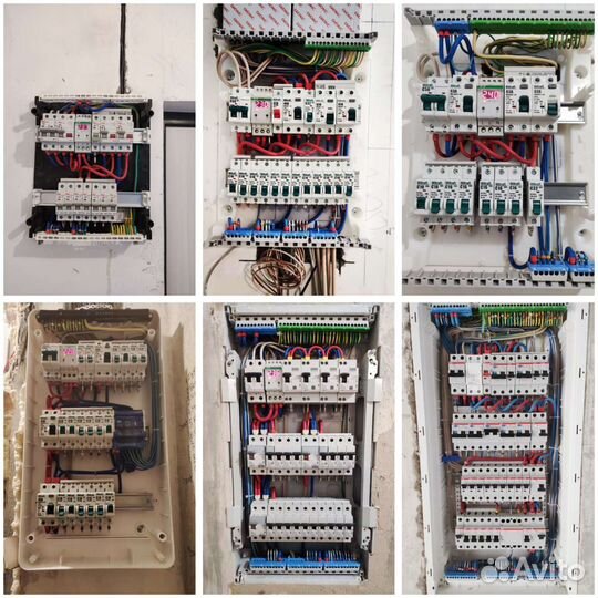Электромонтаж штробление стен перенос розеток