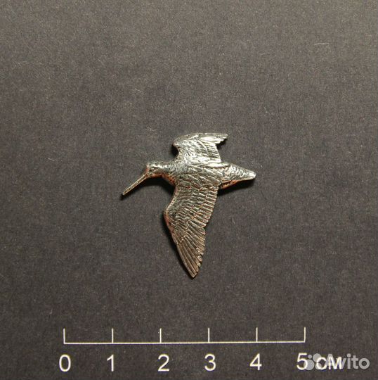 Значок брошь для охотника Вальдшнеп