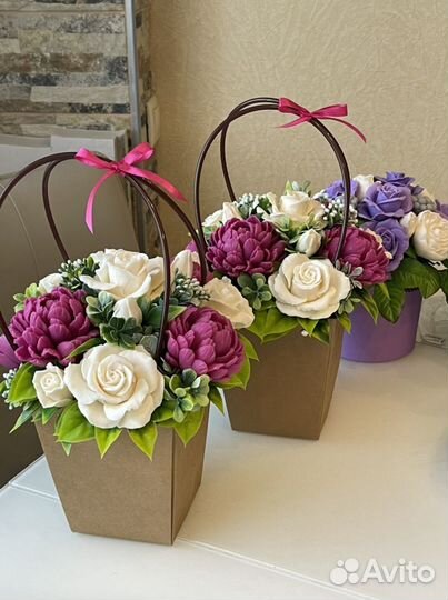 Букет из мыла ручной работы