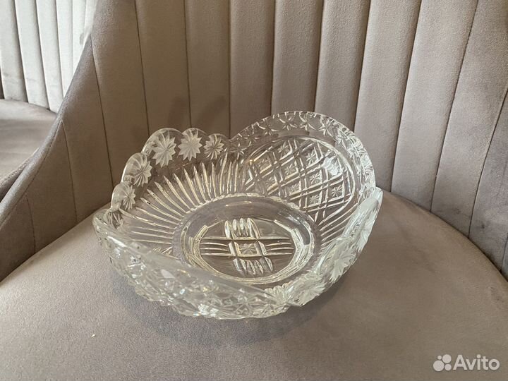 Хрусталь СССР вазы розетки подносы
