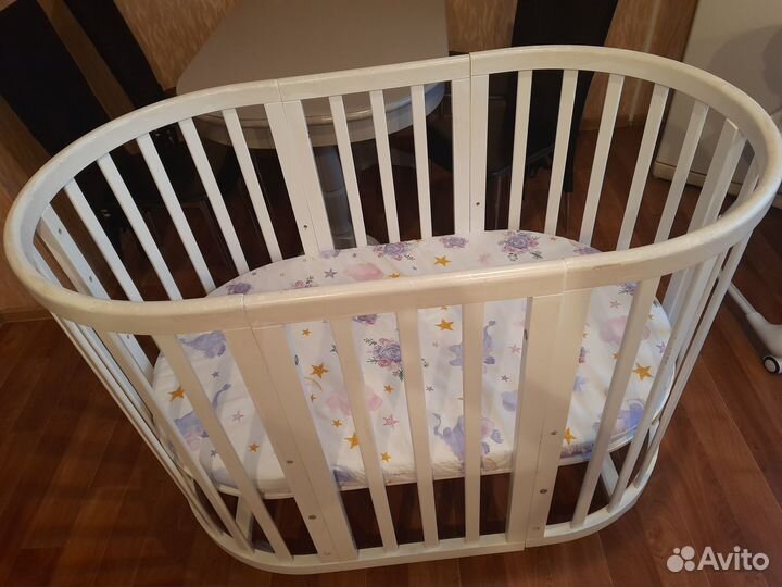 Детская кроватка трансформер с маятником ellipse