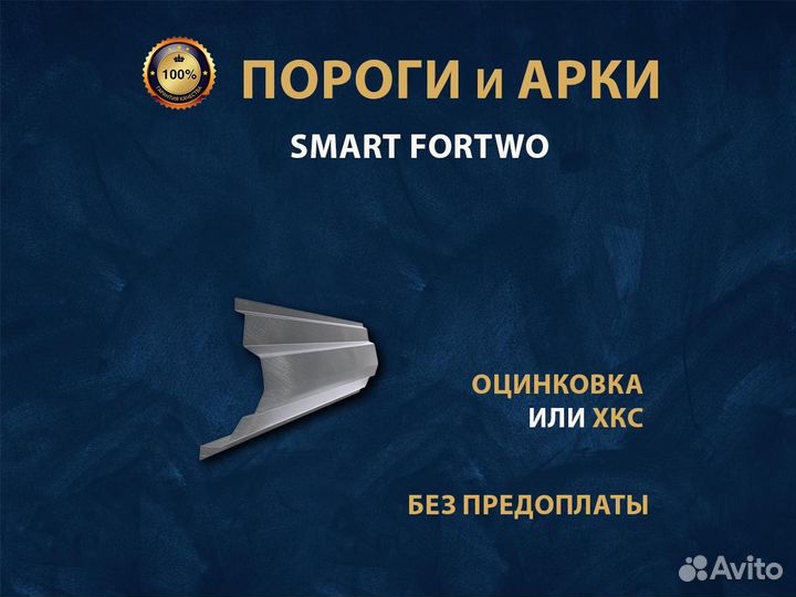 SMART Fortwo пороги Ремонтные кузовные