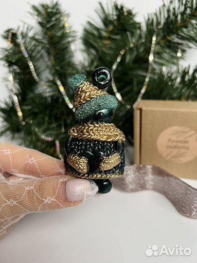 Елочные игрушки из эпоксидной смолы