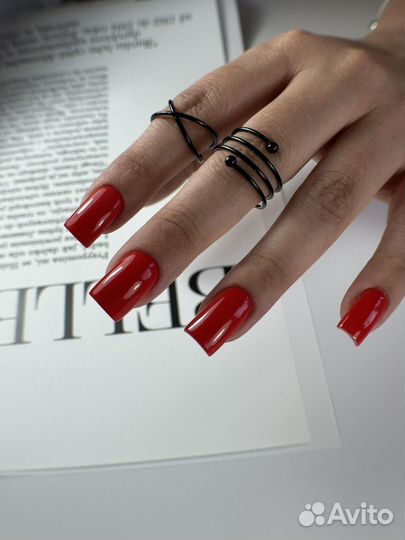 Наращивание ногтей, гель лак