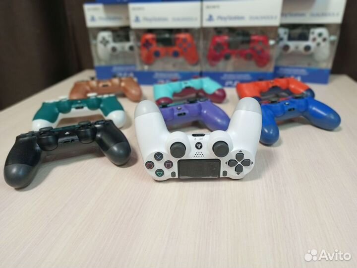 Геймпад для пс4 пс3 пк dualshock белый джойстик